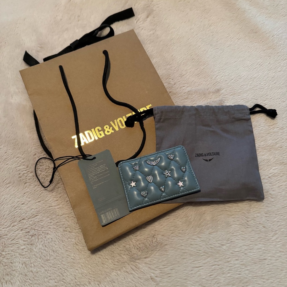 ZADIG & VOLTAIRE LUCKY CHARMS CARD HOLDER